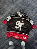 Black Saint Tears Print Oversize Jersey JJ-195