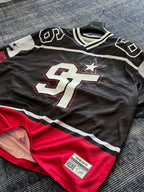 Black Saint Tears Print Oversize Jersey JJ-195