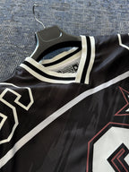 Black Saint Tears Print Oversize Jersey JJ-195