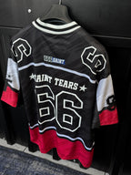 Black Saint Tears Print Oversize Jersey JJ-195
