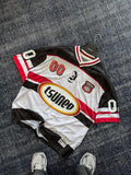 White 00 Printed Oversize Jersey JJ-196