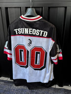 White 00 Printed Oversize Jersey JJ-196