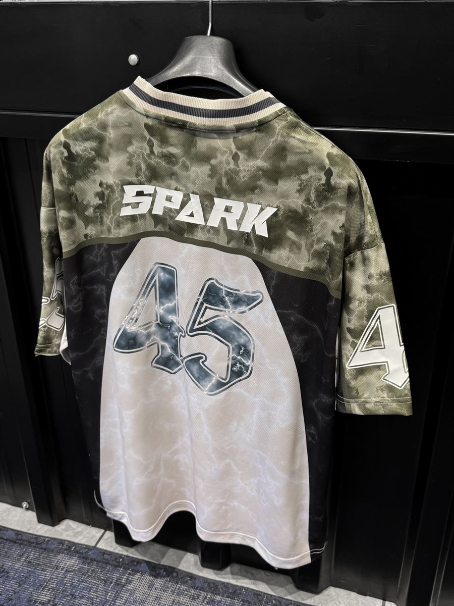 Off-white Spark Print Oversize Jersey JJ-161