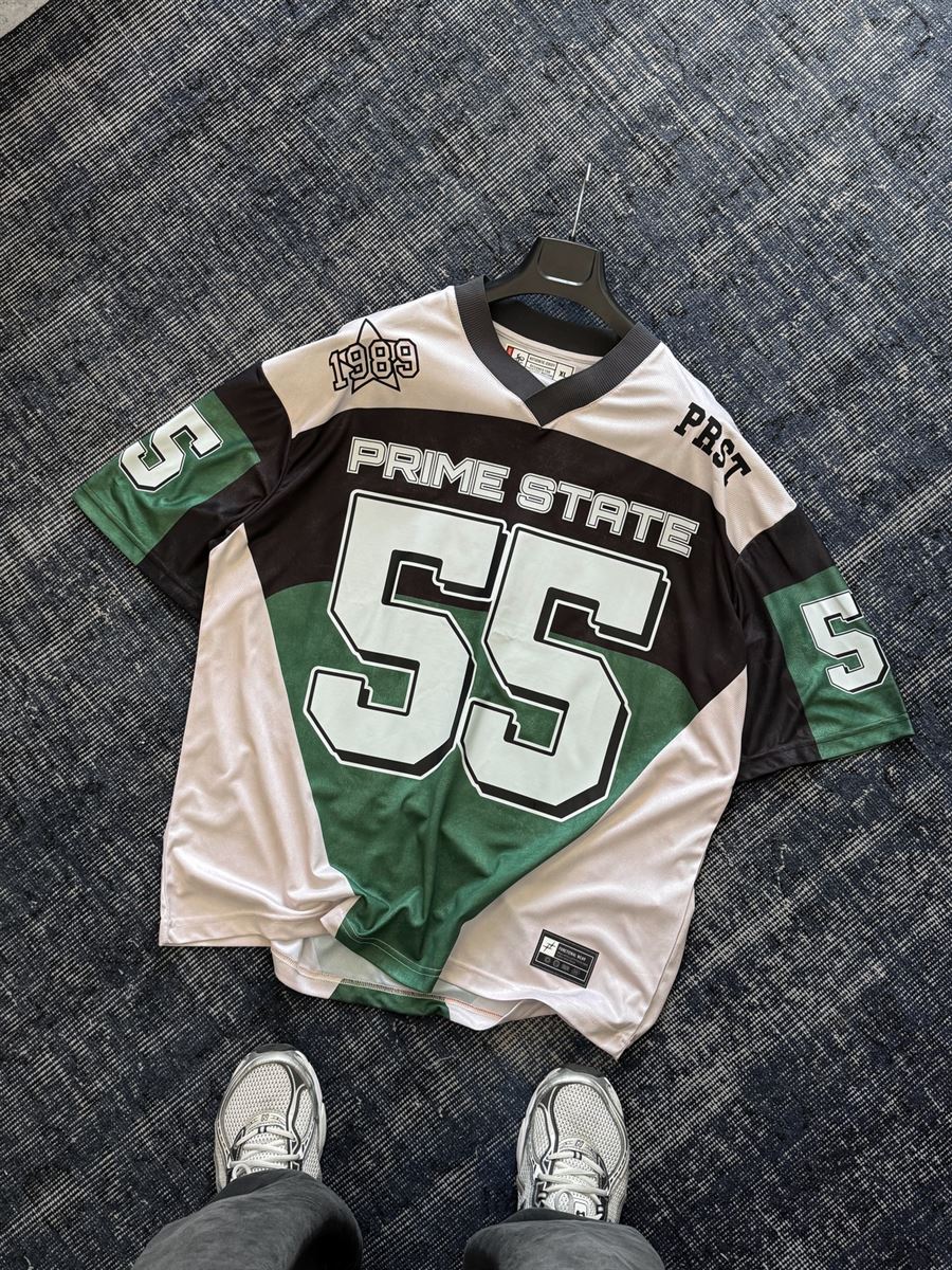 Green Prime State Print Oversize Jersey JJ-194