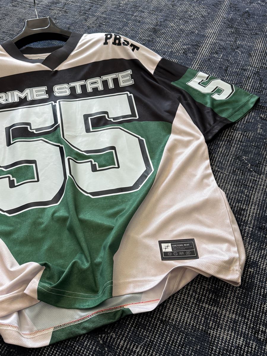 Green Prime State Print Oversize Jersey JJ-194