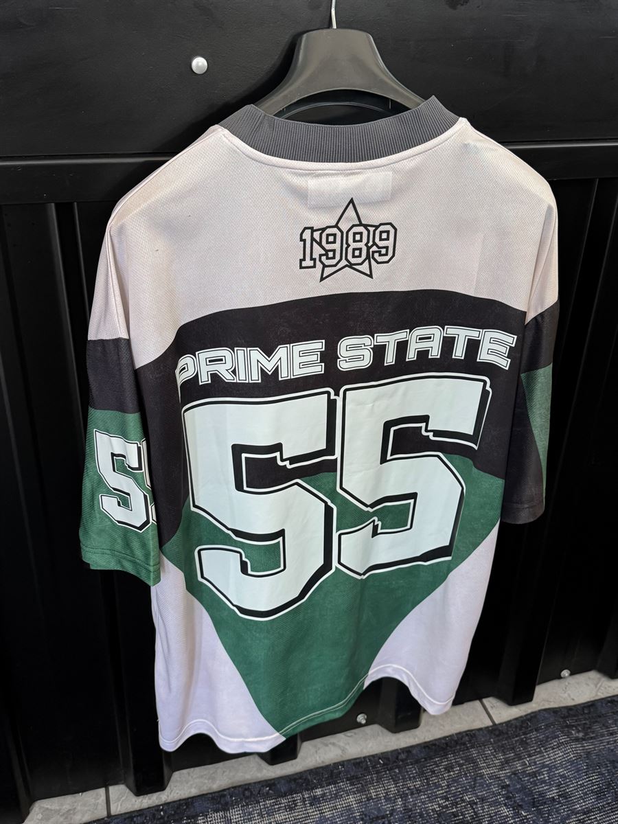 Green Prime State Print Oversize Jersey JJ-194