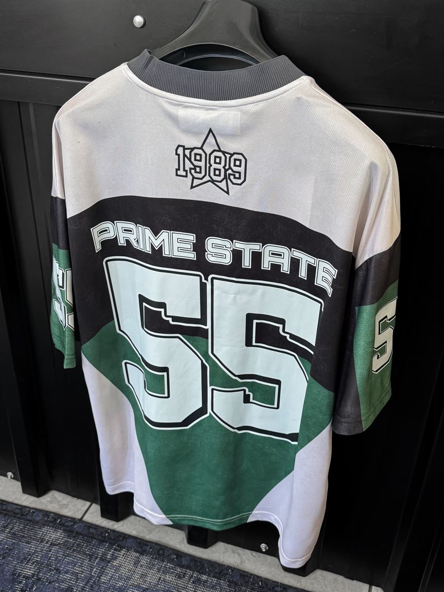 Green Prime State Print Oversize Jersey JJ-194