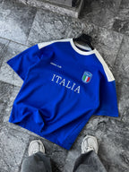 Blue Italia Embroidered Oversize T-shirt ES-71-120