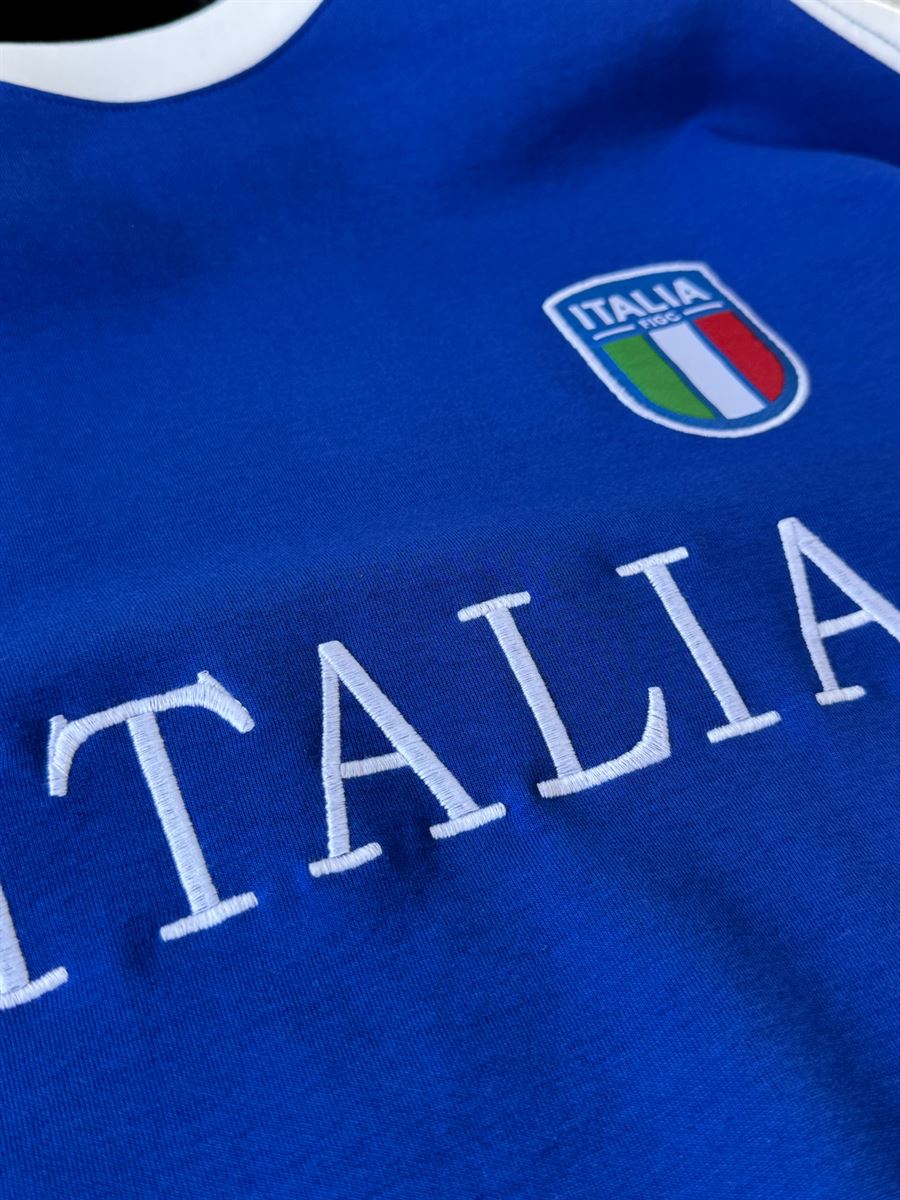 Blue Italia Embroidered Oversize T-shirt ES-71-120