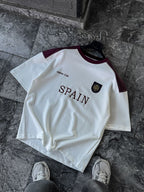 White Spain Embroidered Oversize T-shirt ES-71-120