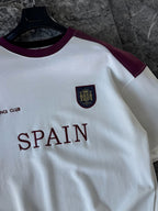 White Spain Embroidered Oversize T-shirt ES-71-120