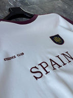 White Spain Embroidered Oversize T-shirt ES-71-120