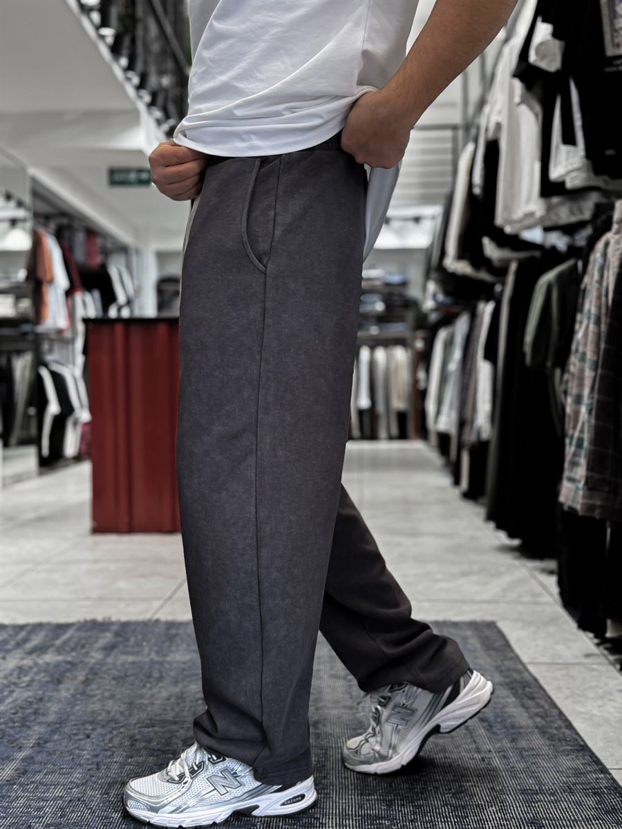 Coffee Basic Washed Straight Leg Sweatpants ES-80-30