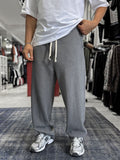Anthracite Basic Washed Straight Leg Sweatpants ES-80-30