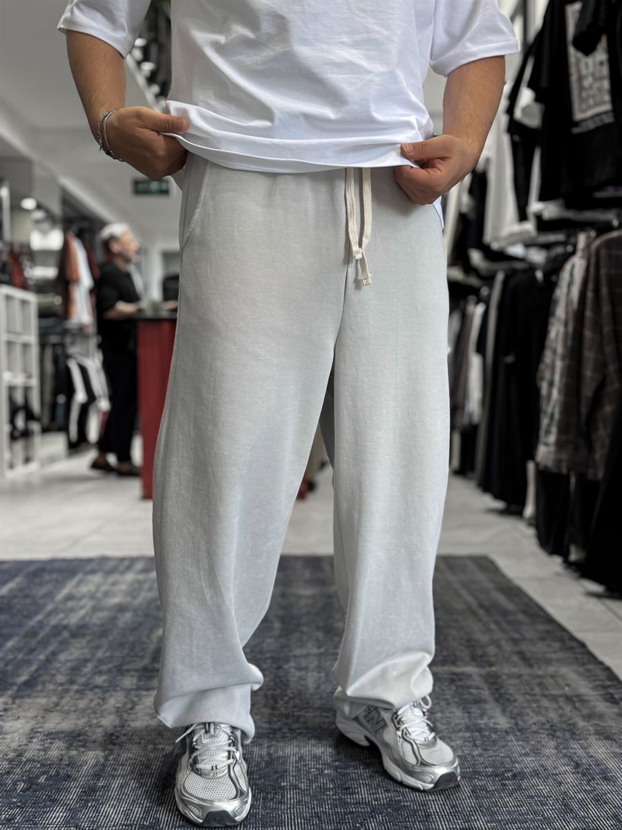 Stone Basic Washed Straight Leg Sweatpants ES-80-30