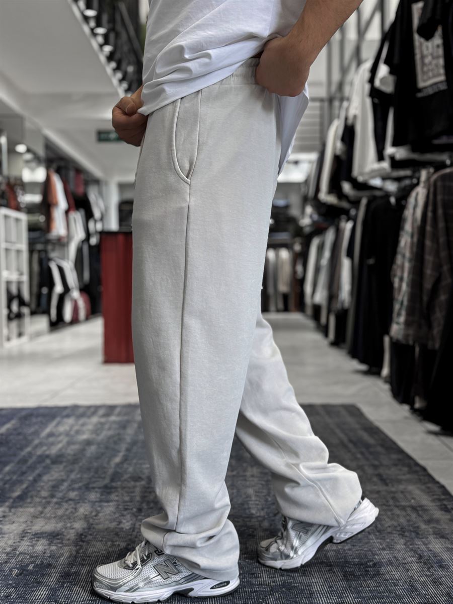 Stone Basic Washed Straight Leg Sweatpants ES-80-30