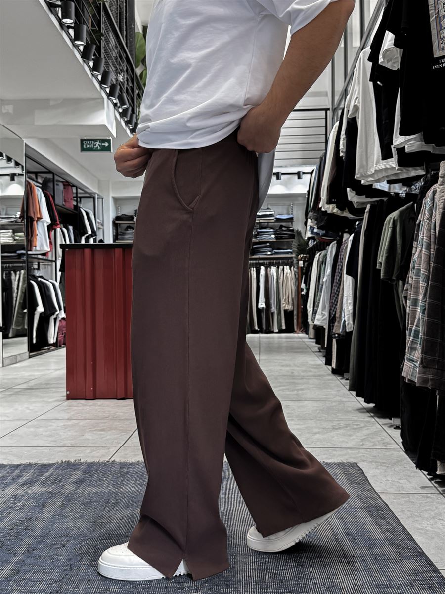 Coffee Cut Ribbed Sweatpants ES-80-12