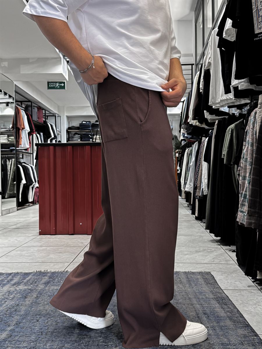 Coffee Cut Ribbed Sweatpants ES-80-12