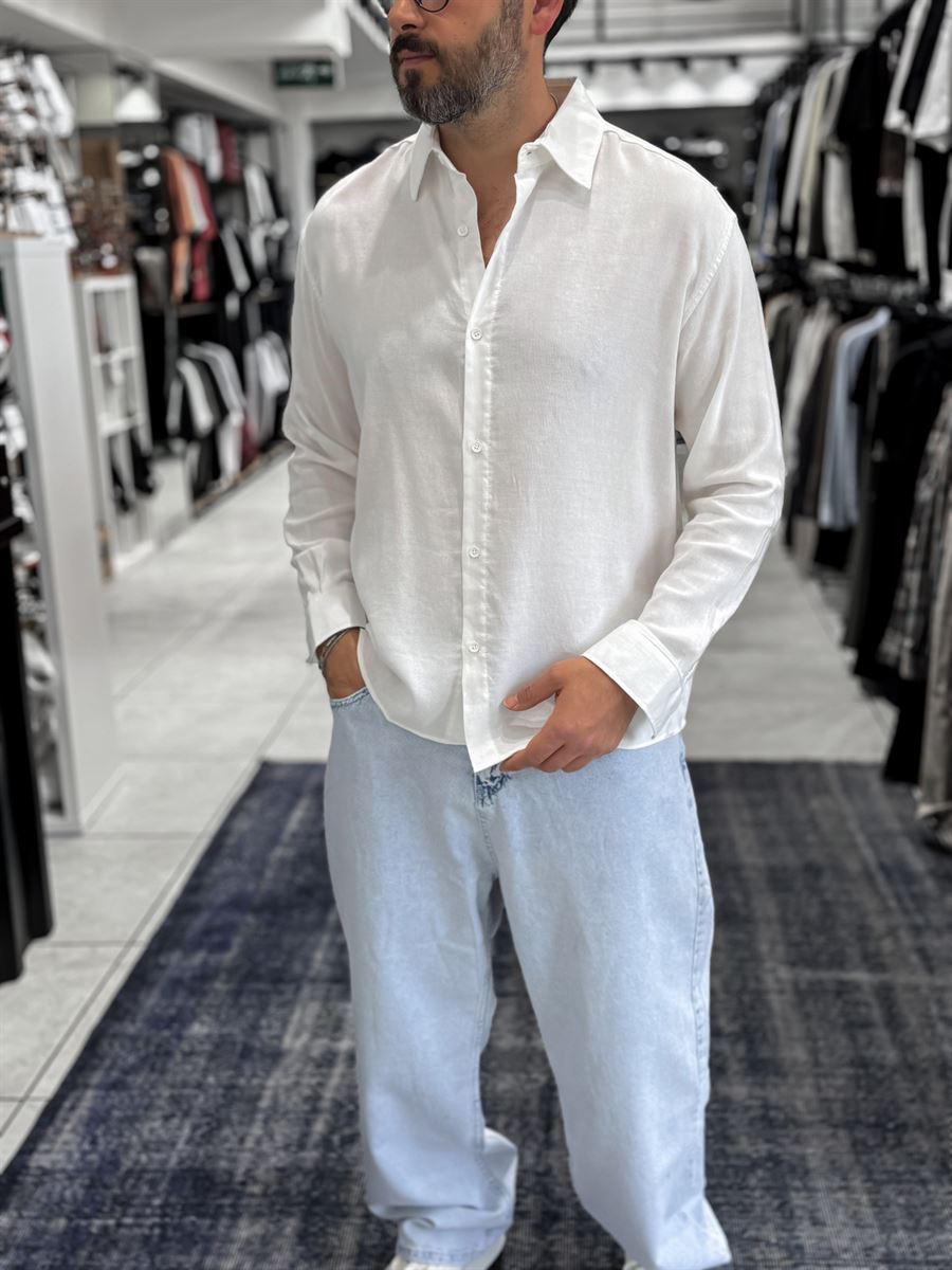 White Washed Basic Shirt ES-40-62