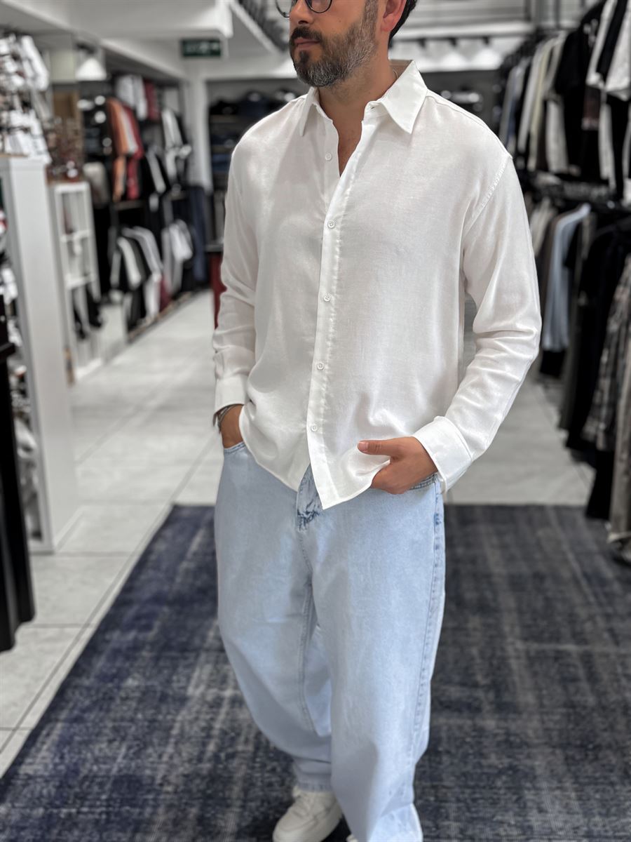 White Washed Basic Shirt ES-40-62