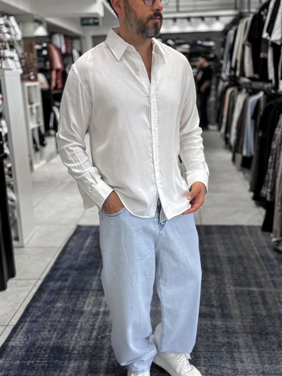 White Washed Basic Shirt ES-40-62