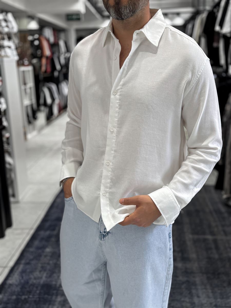 White Washed Basic Shirt ES-40-62