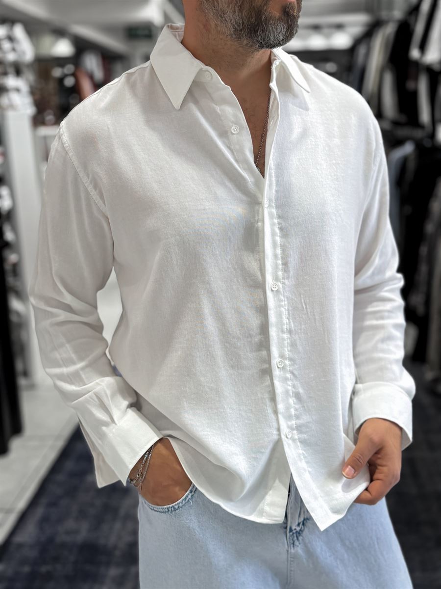 White Washed Basic Shirt ES-40-62