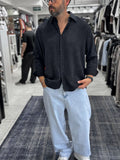 Black Washed Basic Shirt ES-40-62