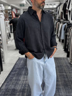 Black Washed Basic Shirt ES-40-62