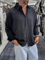 Black Washed Basic Shirt ES-40-62