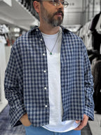 Navy Blue Shirt with Back Print ES-40-42
