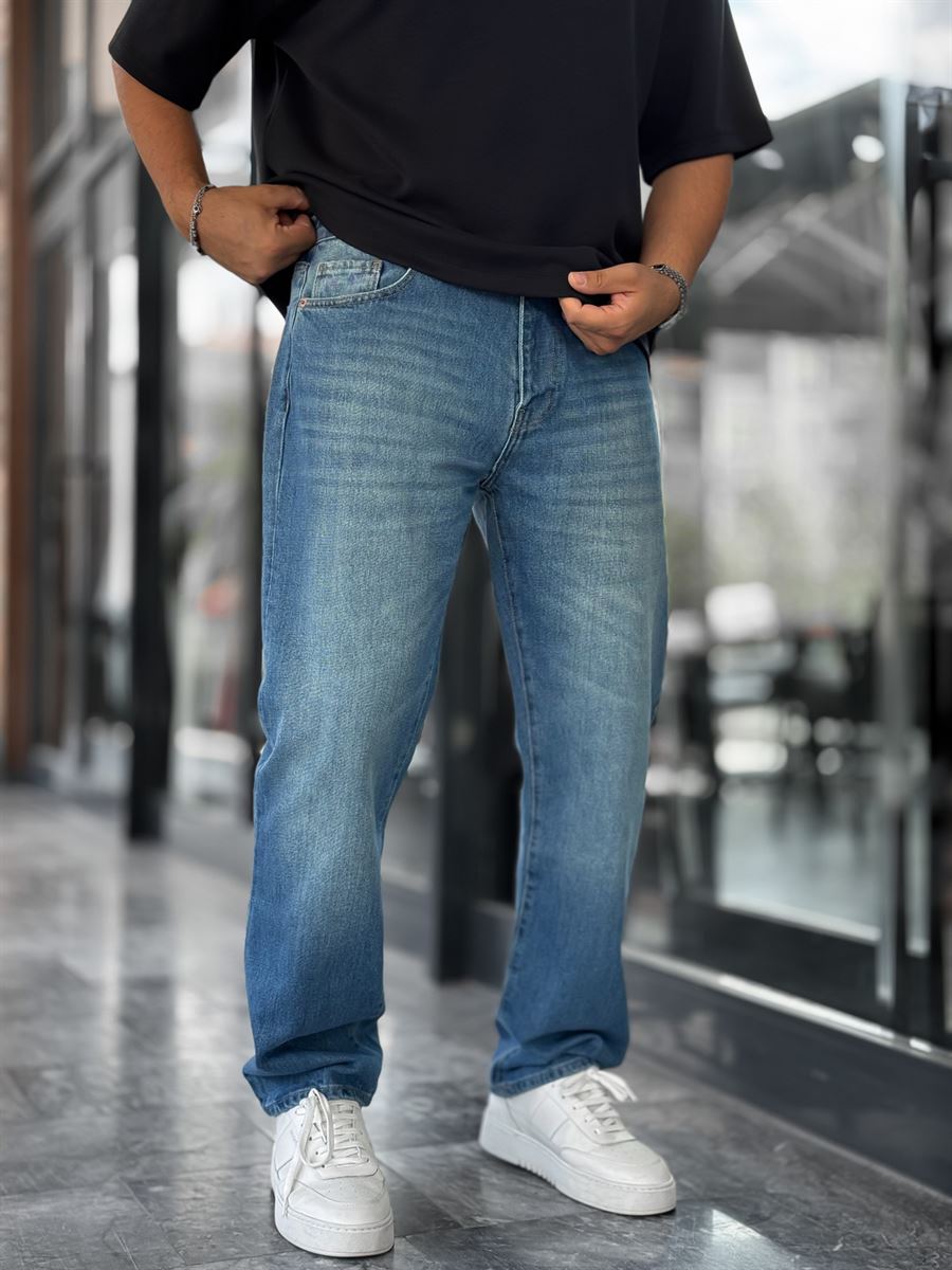 Blue Effect Washed Baggy Jeans GJ-17151/17186-7