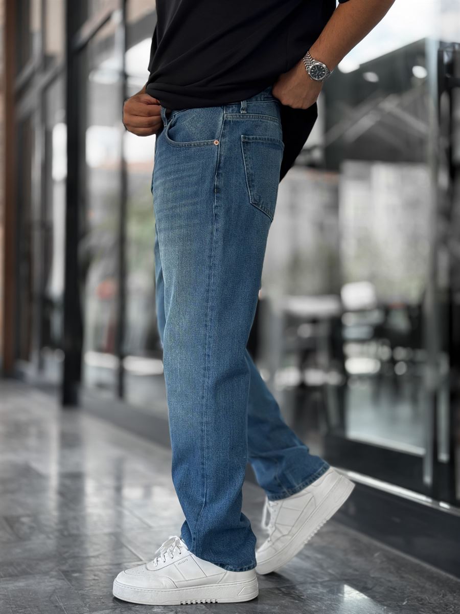 Blue Effect Washed Baggy Jeans GJ-17151/17186-7