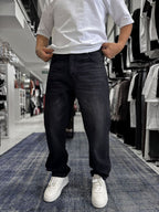 Black Effect Washed Baggy Jeans GJ-17151/17186-7
