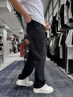 Black Effect Washed Baggy Jeans GJ-17151/17186-7