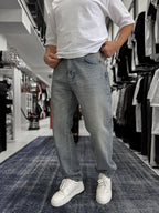 Light Blue Acid Wash Baggy Jeans GJ-