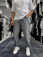 Light Blue Acid Wash Baggy Jeans GJ-