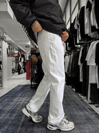 White Basic Baggy Jeans GJ-17156