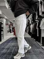 White Basic Baggy Jeans GJ-17156