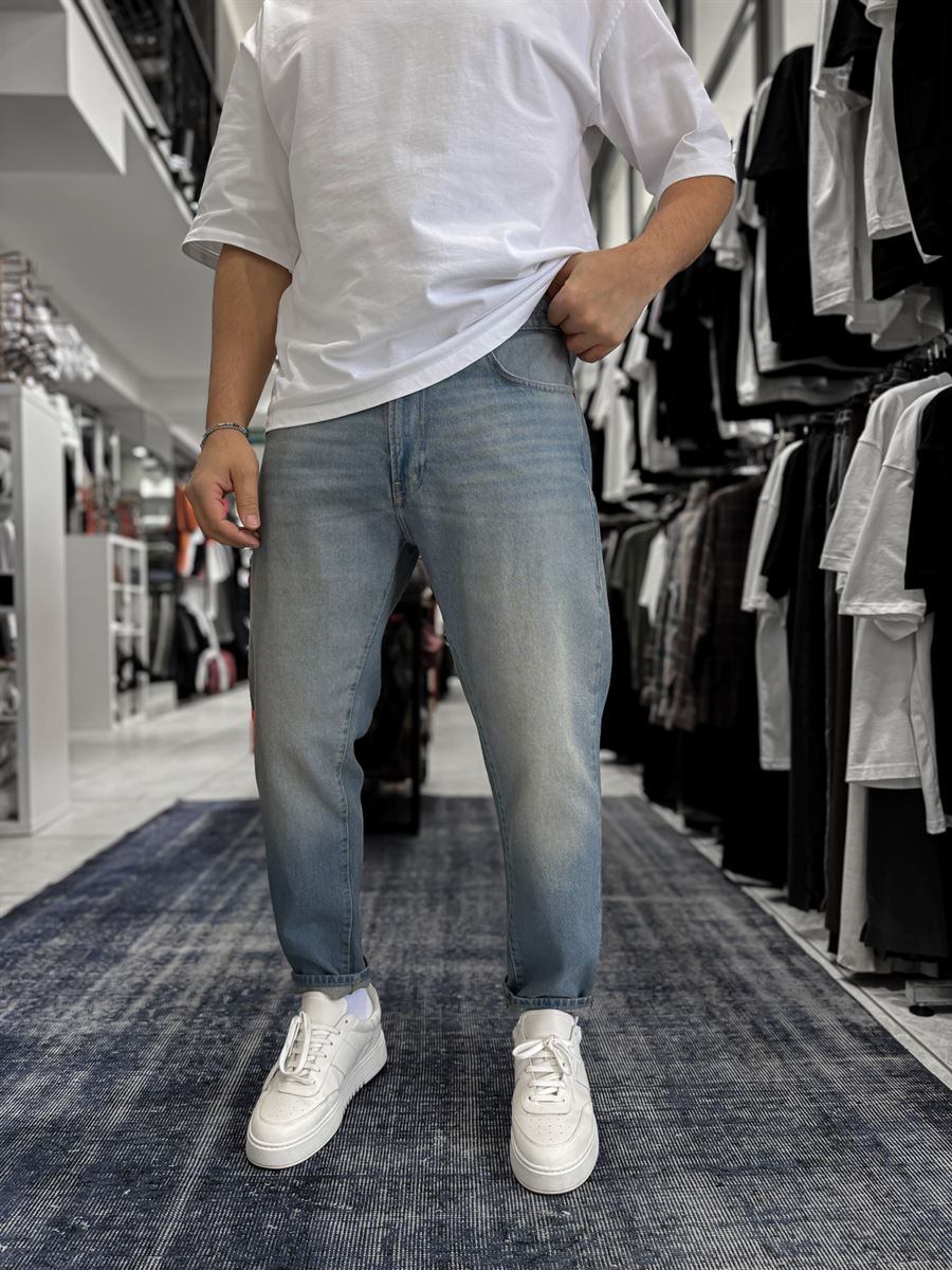 Light Blue Washed Effect Boyfriend GJ-17154-53