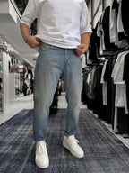 Light Blue Washed Effect Boyfriend GJ-17154-53