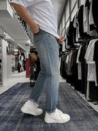 Light Blue Washed Effect Boyfriend GJ-17154-53