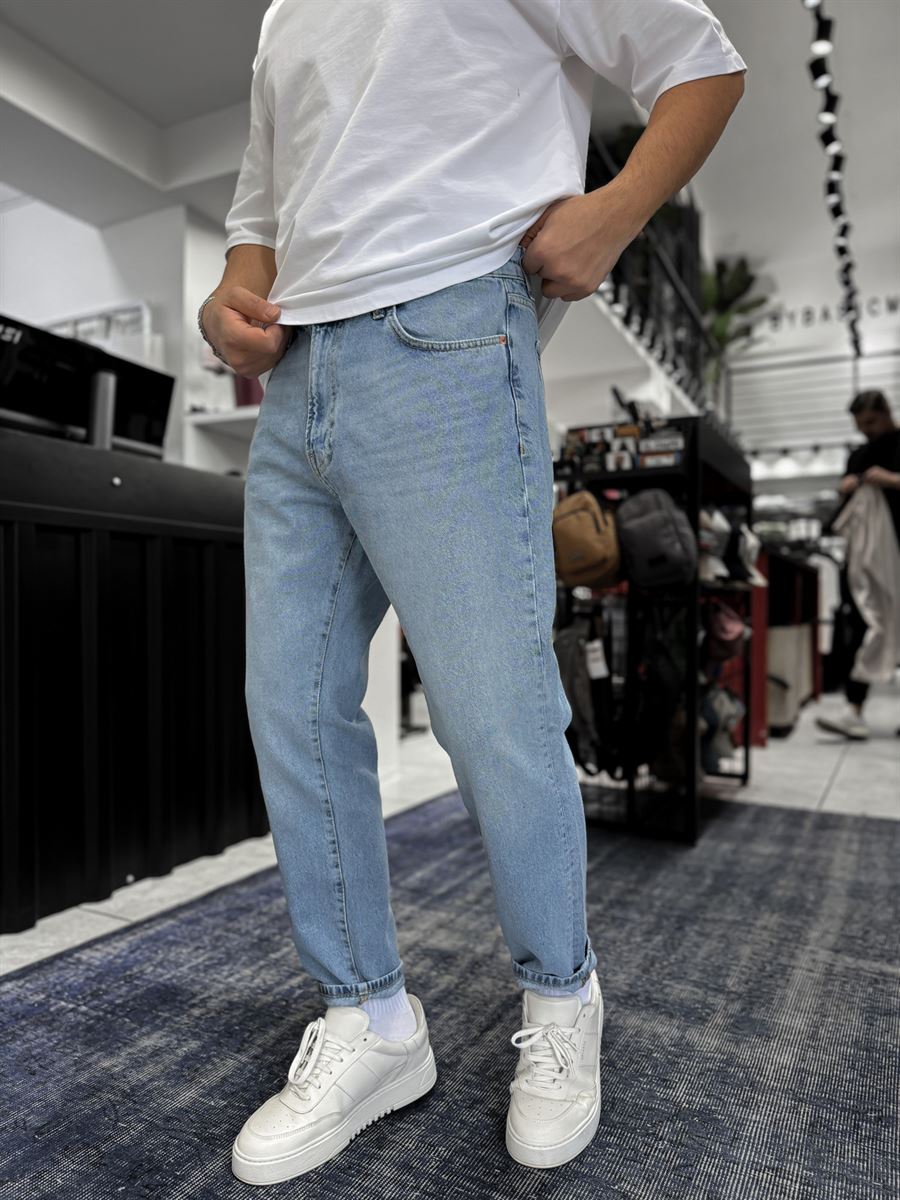 Ice Blue Washed Effect Boyfriend GJ-17154-53