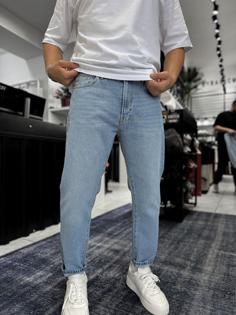 Ice Blue Washed Effect Boyfriend GJ-17154-53