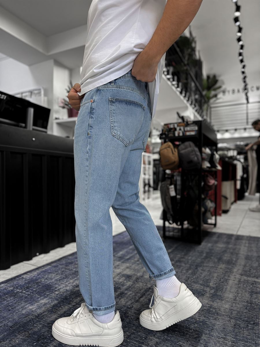 Ice Blue Washed Effect Boyfriend GJ-17154-53
