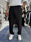 Black Double Pleated Baggy Pants ES-80-26