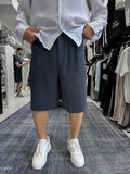 Black Washed Tencel Fabric Shorts TW-1082