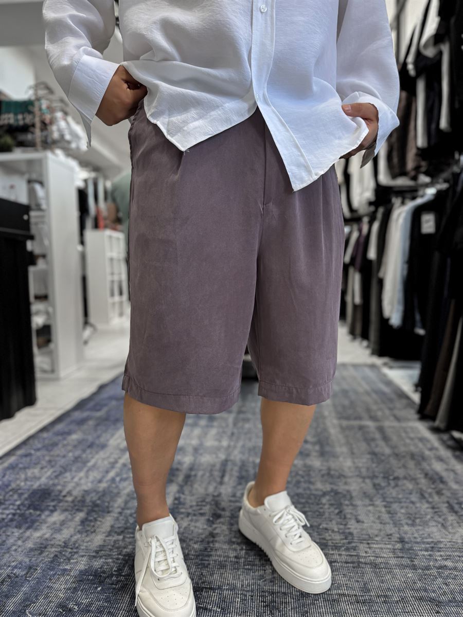 Coffee Wash Tencel Fabric Shorts TW-1082