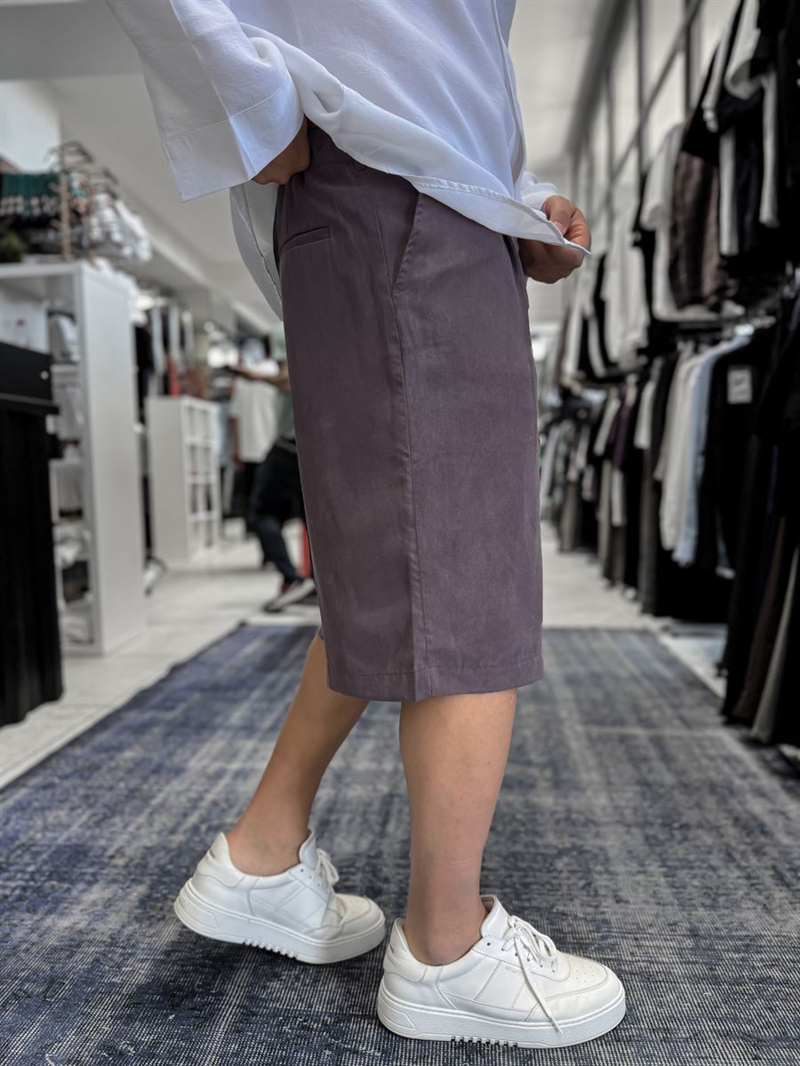 Coffee Wash Tencel Fabric Shorts TW-1082