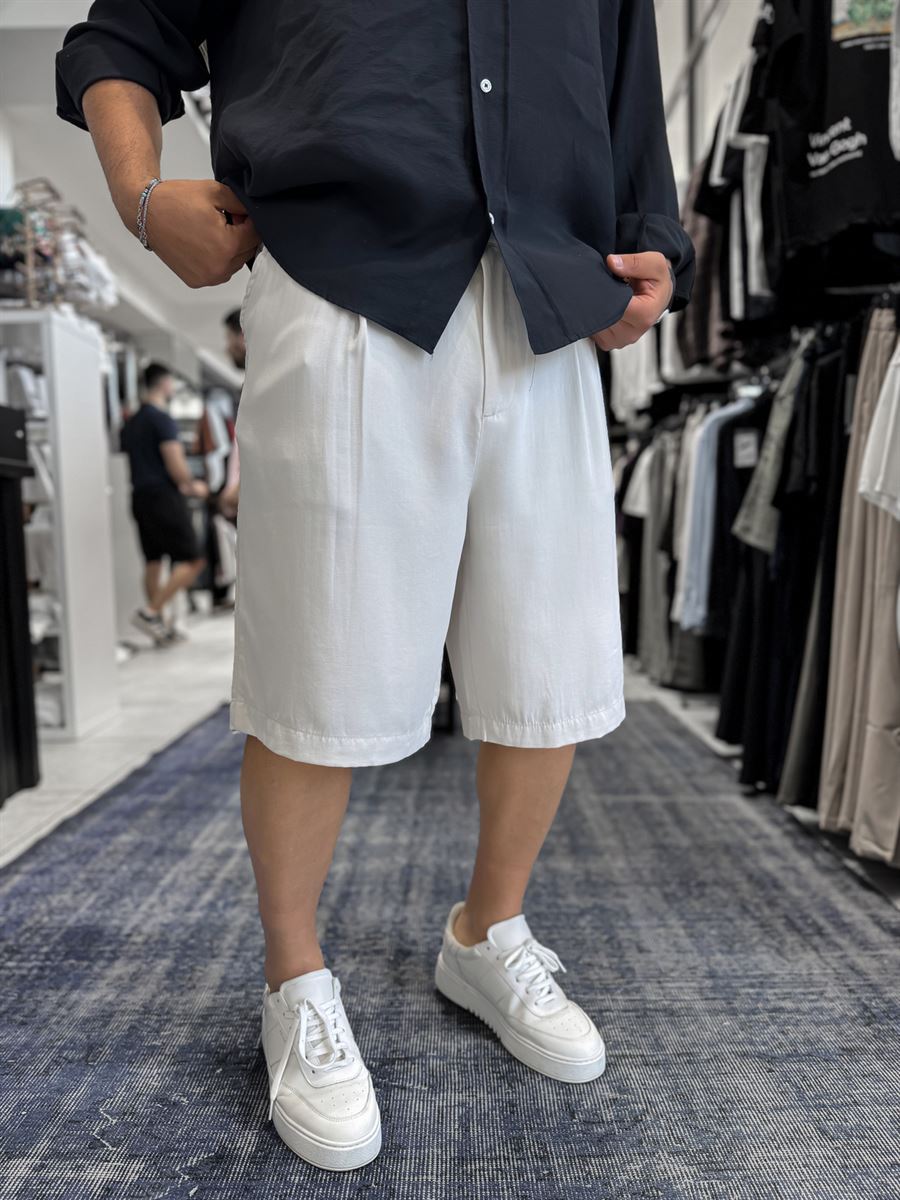 Stone Washed Tencel Fabric Shorts TW-1082